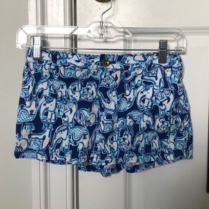 Lilly Pulitzer Girls Get Trunky Shorts Size 14